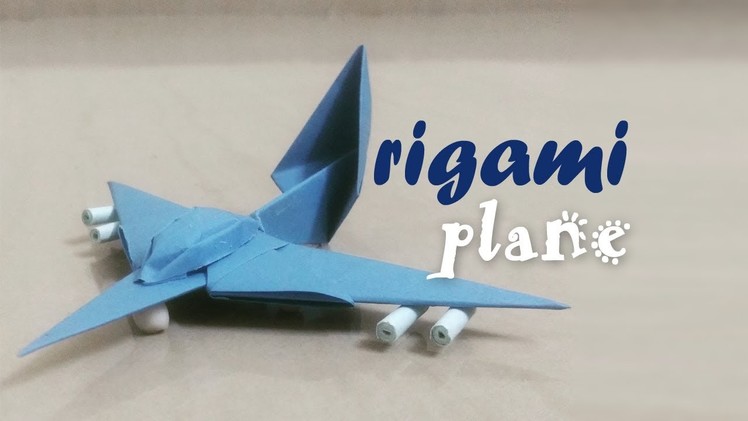 Origami Plane - 4 Piece 3D Origami Plane for Kids