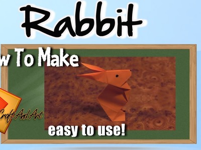 Origami rabbit. Rabbit.