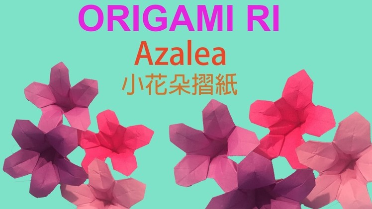ORIGAMI RI- Azalea  摺紙教學: 杜鵑花