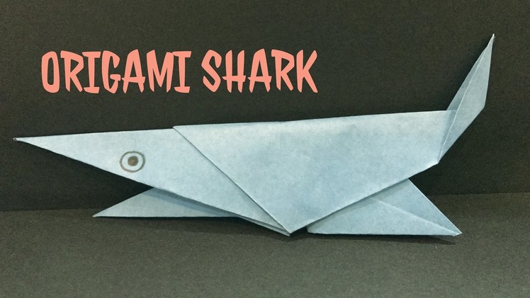 Origami shark - cool origami shark - origami easy tutorial