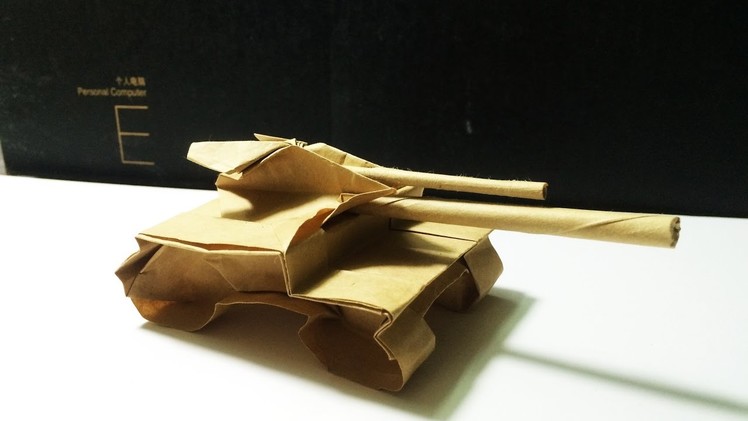 Origami tank double gun barrel 2017