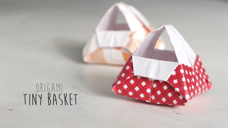 Origami Tiny Basket