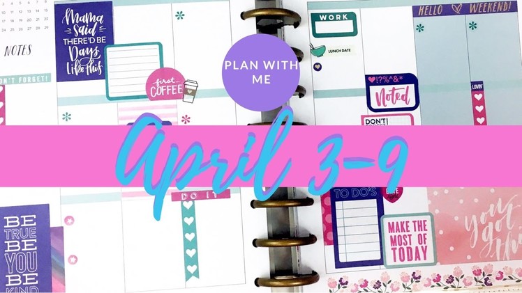 Plan With Me- Classic Happy Planner®- April 3-9