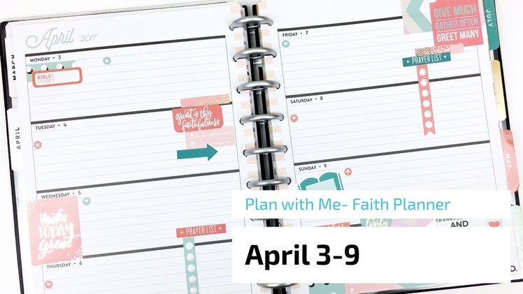 Plan With Me- Faith Happy Planner®- April 3-9