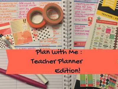 Plan With Me : Teacher Planner Edition | ant planner