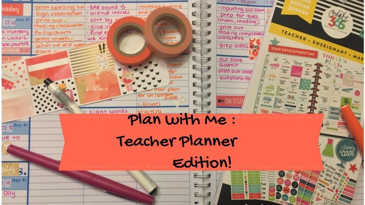 Plan With Me : Teacher Planner Edition | ant planner