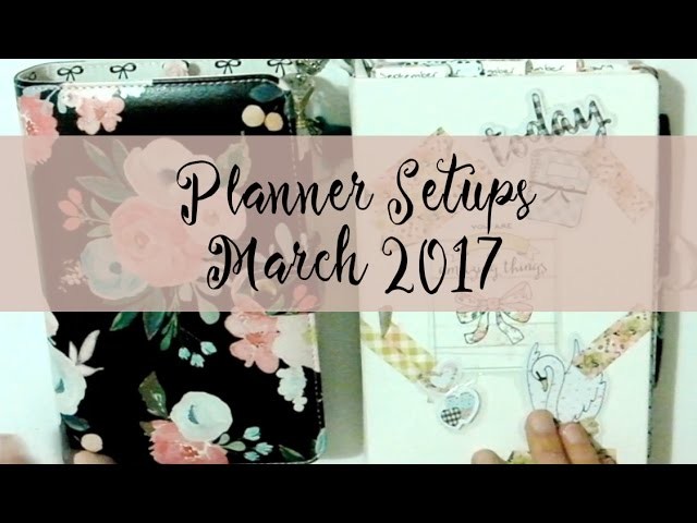 Planner Setups March 2017