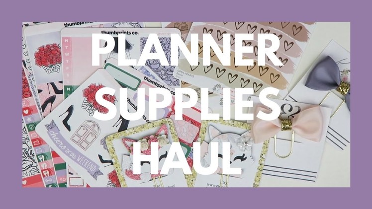 PLANNER SUPPLIES HAUL. Clips, Washi, Pens, and Etsy Stickers!