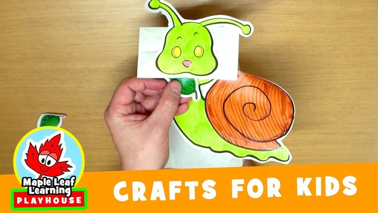 Snail Craft for Kids | Maple Leaf Learning Playhouse