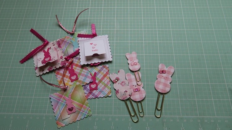 Spring 2017~Cute Planner Clips And Peek- A- Boo Gift Tags Featuring Pretty Pink Posh Dies