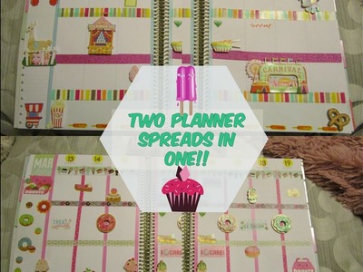 Step Right Up!! Carnival & Sweet Treats  Planner Spreads {March 6-19}