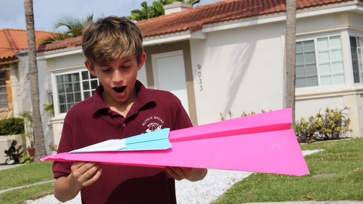 Worlds biggest paper airplane!!