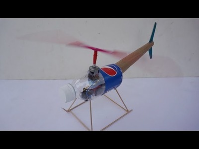 Wow ! Amazing Toy Helicopter DIY Using Cans - Electric Helicopter Very Easy