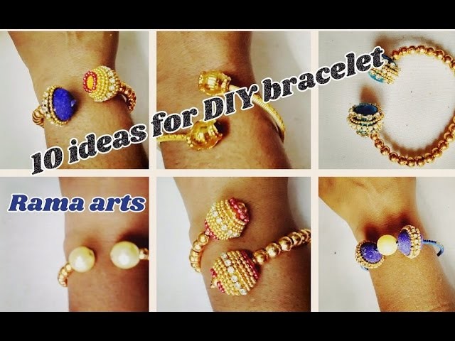 10 ideas for DIY bracelet | easy making | jewellery tutorials