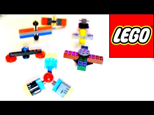 7 DIY LEGO Hand Spinner Fidget Toys! How to make Spinners!