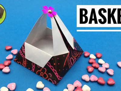 Basket with Handle for Easter - DIY Origami Tutorial by Paper Folds.