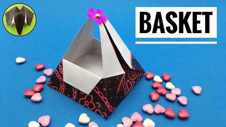 Basket with Handle for Easter - DIY Origami Tutorial by Paper Folds.
