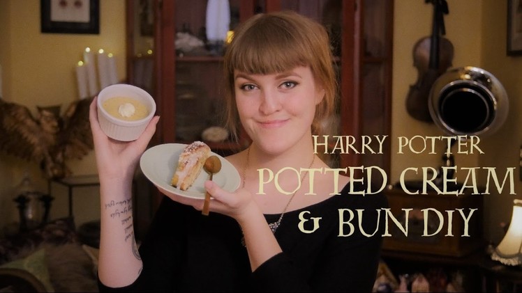 Butterbeer Potted Cream & Bun Tutorial | Harry Potter DIY