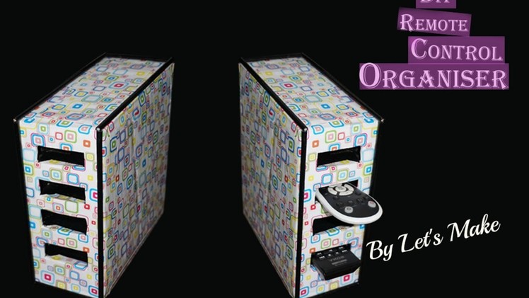 Cardboard Organiser. DIY. Best Out of Waste
