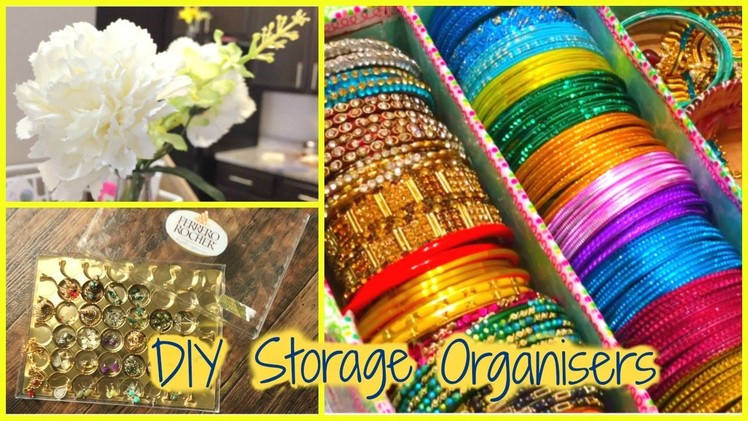 Cheap DIY Storage Organizers | My Bangles+Earrings collection | How to make tutorial || Do with Love