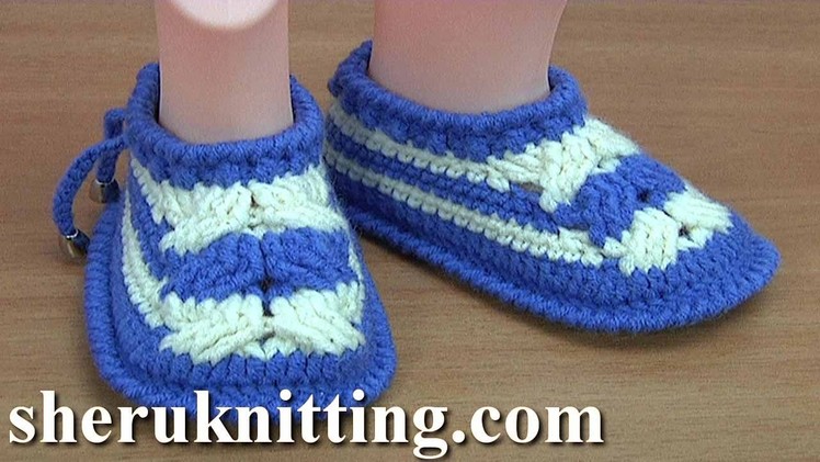 Crochet Baby Cable Stitch Shoes Tutorial 199 Preview