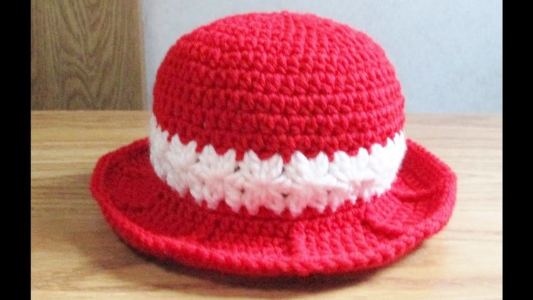 Crochet Baby Girl Hat Part 3 of 3