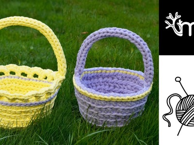 Crochet basket for Easter.Spring ???? ???????? ????????