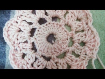 Crochet flower. Maybelle flower.