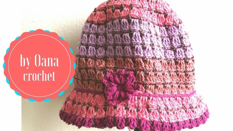 Crochet hat for girls by Oana
