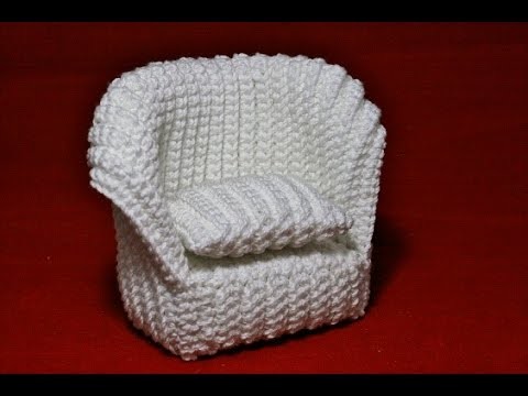 Crochet Pattern Chair for Dollhouse