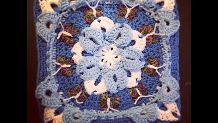 Crochet Snow Flower Block