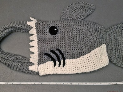 Crochet Tutorial: Shark Bag