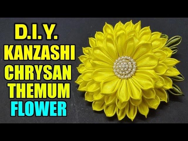 D.I.Y Kanzashi Chrysanthemum Flower | MyInDulzens