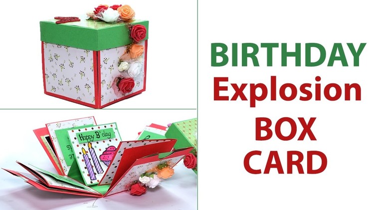 DIY 3D Birthday Explosion box Card, Unique Birthday Gift Idea