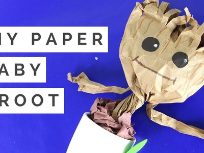 DIY Baby Dancing Groot Tutorial - How to Make a Paper Craft Groot from Guardians of the Galaxy!