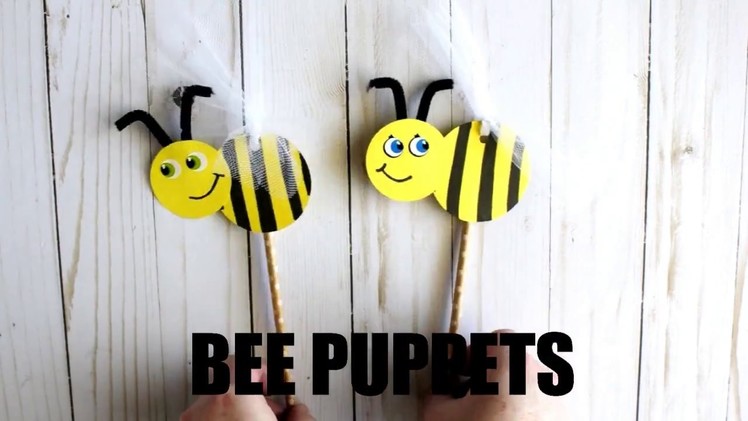 DIY Bee Puppet Craft for Kids