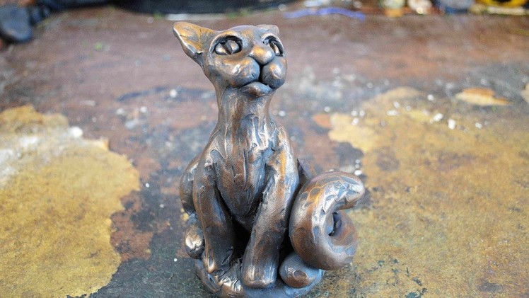 DIY Cat Sculpture In Polymer Clay
