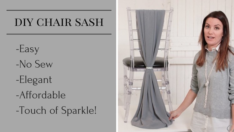 DIY Chair Sash | Chair Sash Styles | Chair Sash Tutorial
