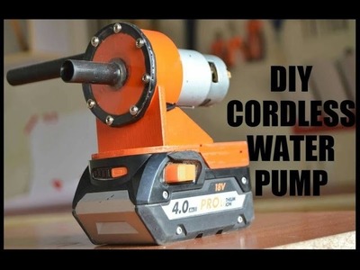 DIY cordless water pump