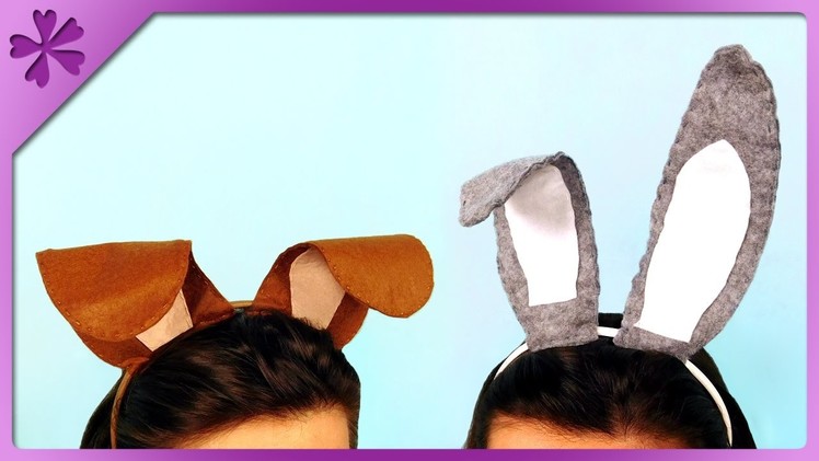 DIY Dog's and rabbit's ears, headbands (ENG Subtitles) - Speed up #341