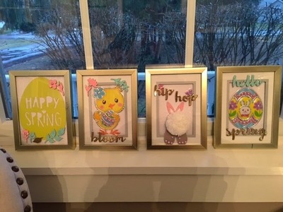 DIY Dollar Tree Easter Frames How-to