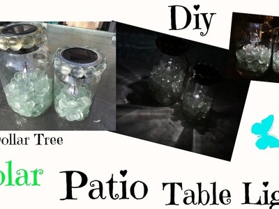 DIY DOLLAR TREE SOLAR PATIO TABLE LIGHTS