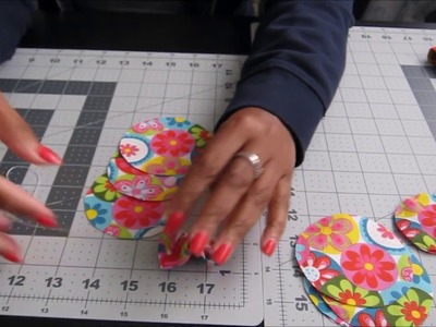 DIY Fabric Flower Embellishments  Key Ring | Bag Charms | Tutorial