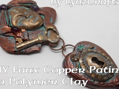 DIY Faux Copper Patina in Acrylic Paint on Polymer Clay Tutorial