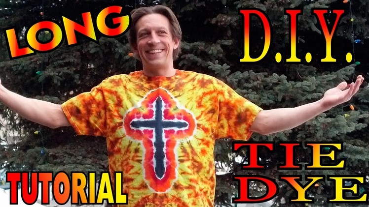 DIY Fire Cross Tie Dye Shirt [Long Tutorial]
