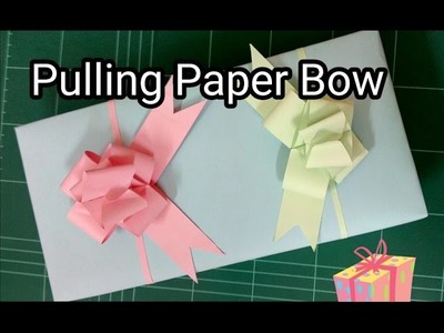 DIY Gift Bow : How to make a pulling paper bow