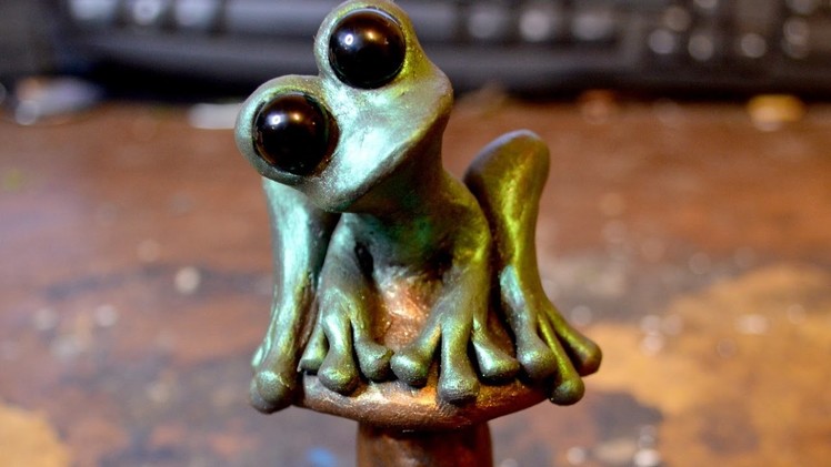DIY Glass Eyed Tree Frog In Polymer Clay Tutorial