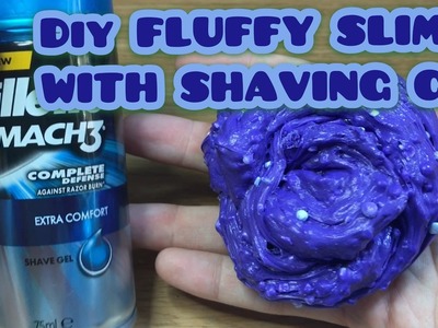 DIY HOW TO MAKE THE BEST FLUFFY SLIME WITH SHAVING GEL+ FLUFFY SLIME MIX FLOAM-easy simple tutorial