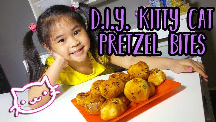 DIY Kitty Cat Pretzel Bites | Easy Mall Pretzel Bites Copy Cat Recipe | Pretzel Recipes for Kids