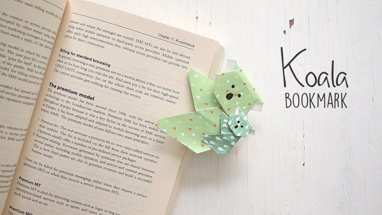 DIY: Koala Bookmark
